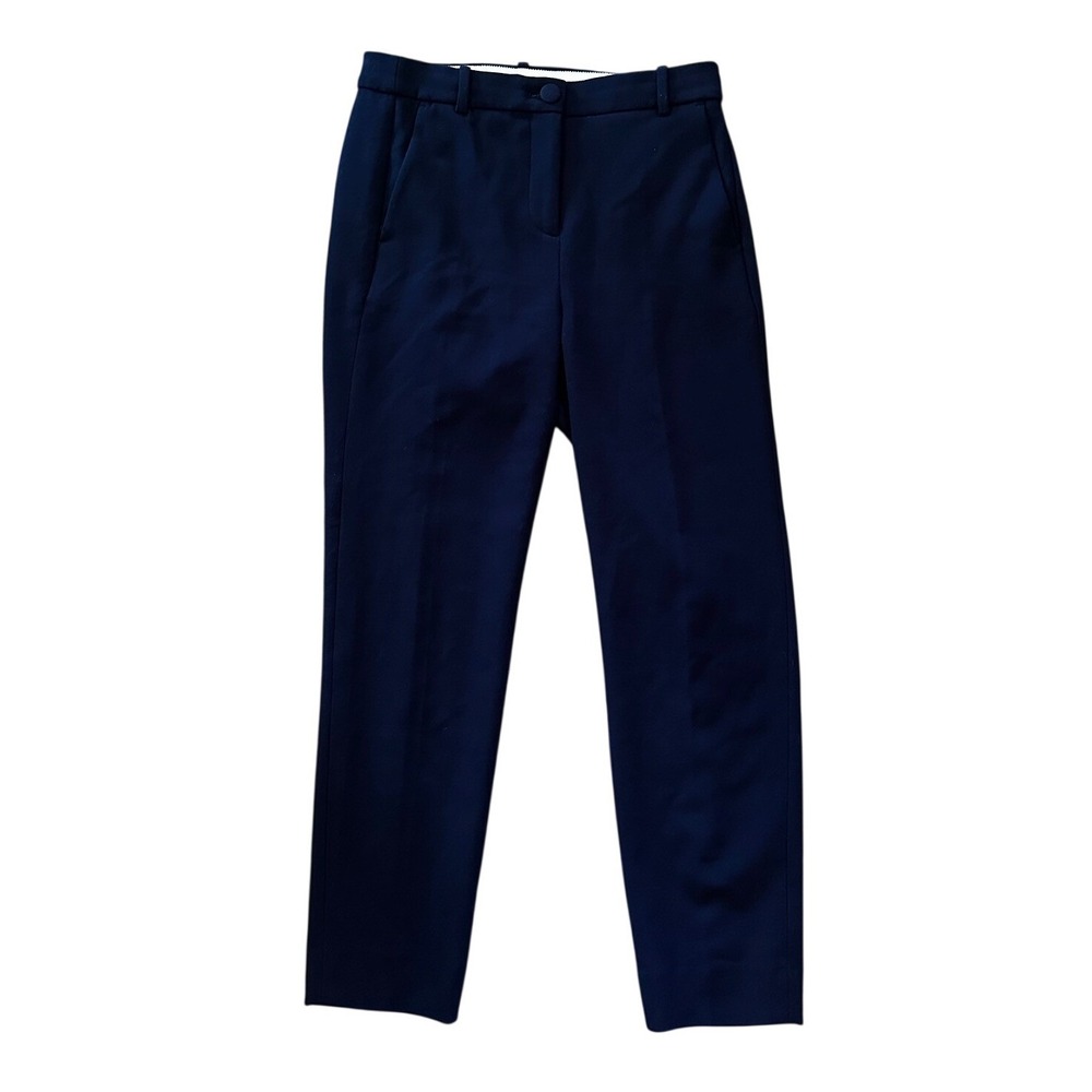 J.Crew Cameron‎ Slim Crop Pants Navy Blue High Rise Trousers Size 4